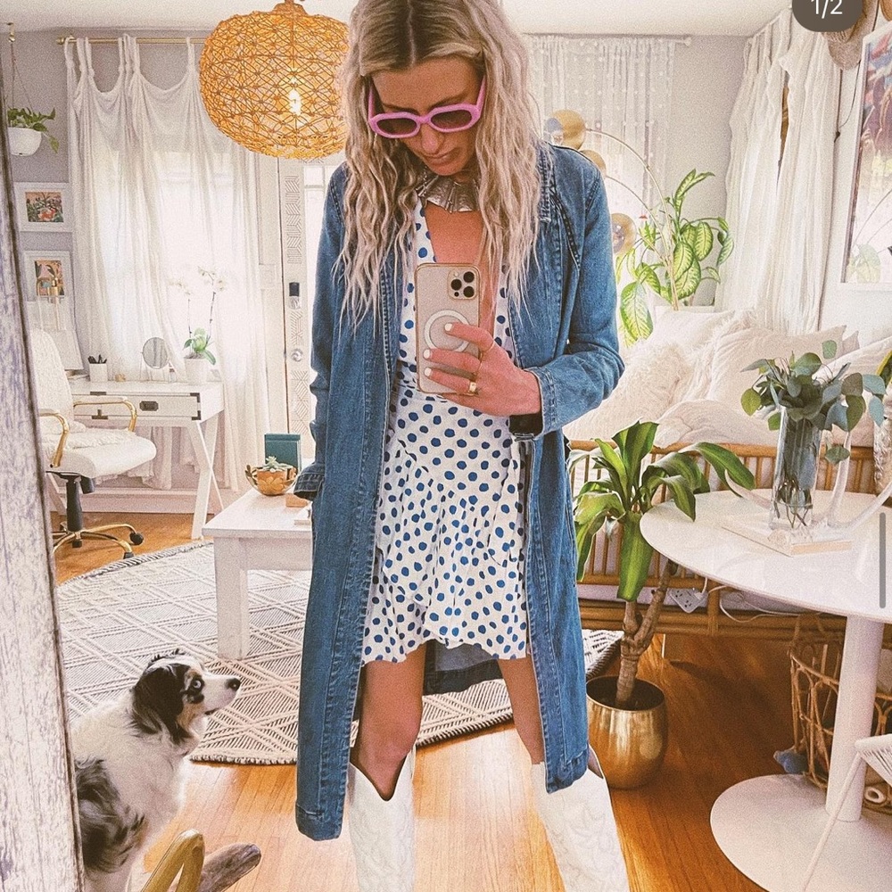 Peggy Denim Duster Jean Jacket